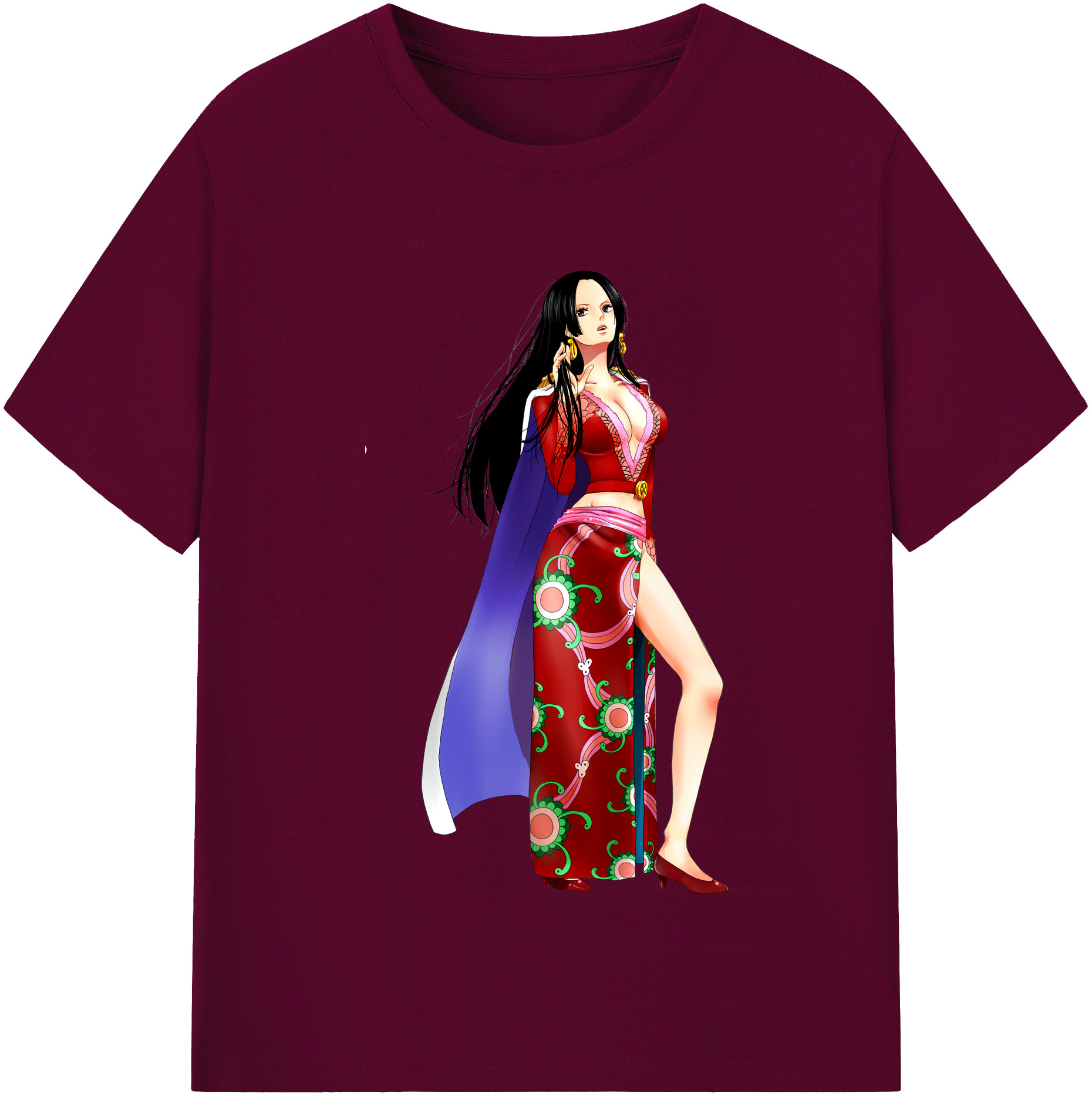 ワンピース ボア・ハンコック ONE PIECE Boa·Hancock レディースカジュアルプリントTシャツ（綿100％）